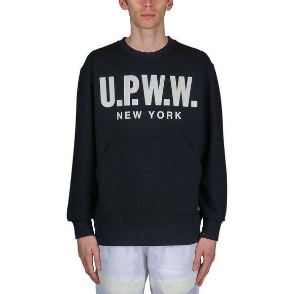 U P W W U.P.W.W. New York Graphic Sweatshirt Men BLUE Sweaters & Cardigans